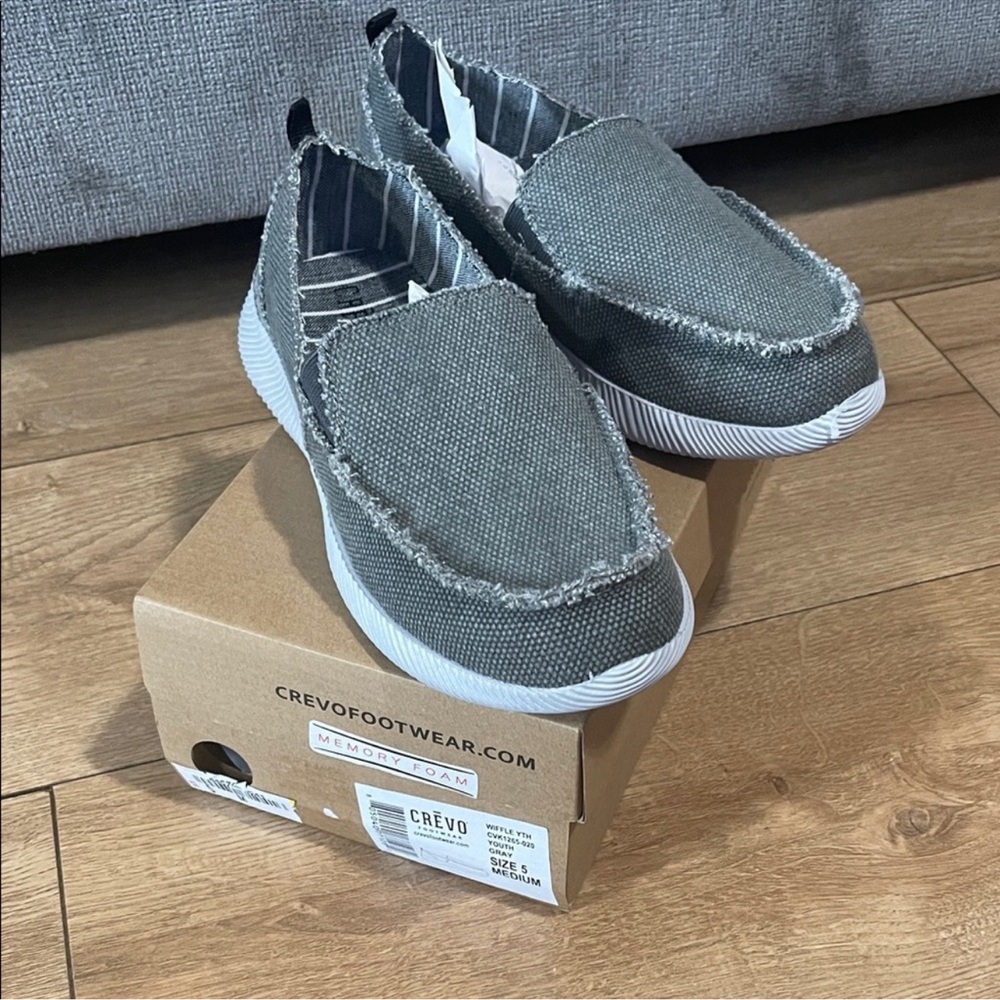 Crevo Charcoal Slip-On Loafers